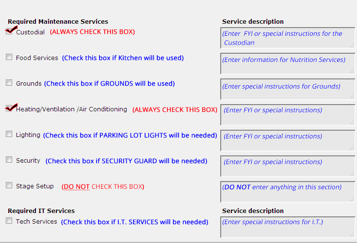 School Dude Setup Requirements